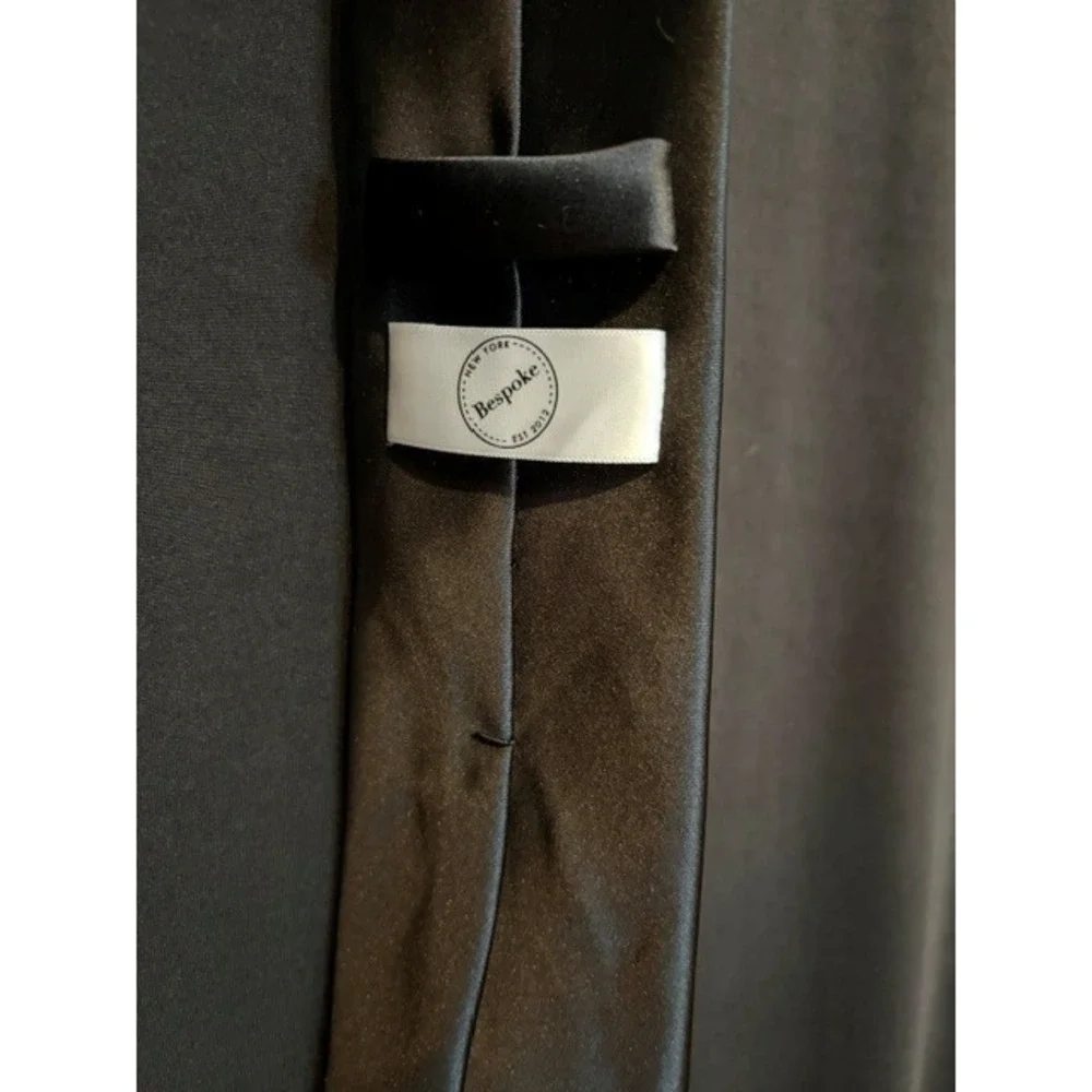 Men's Black Bespoke Neck Tie OS